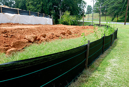 Professional Silt Fencing in Virginia | Ace Hydroseeding - silt-fence-image-1